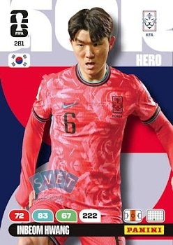 Inbeom Hwang South Korea Panini FIFA World Cup 2026 Adrenalyn XL #281